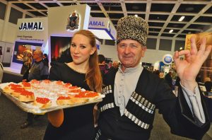 IGW 2012 – Russland Wodka und feiner Kaviar aus der Region Jamal IGW 2012 – Russia Vodka and fine kaviar from Jamal